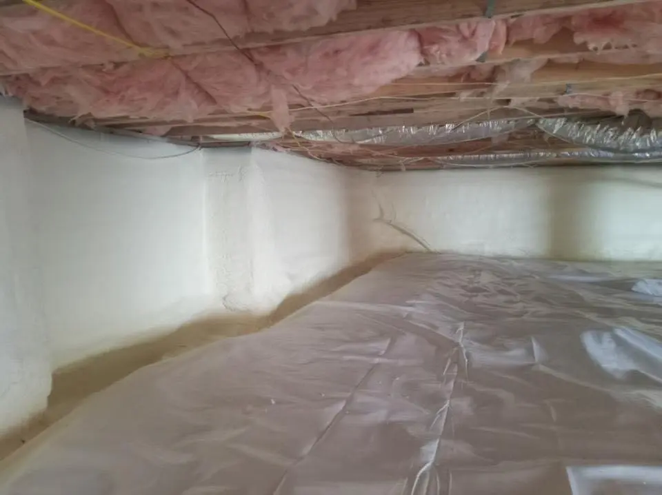 Crawl space encapsulation with closed-cell spray foam for Roof Leak Repair in Lago Vista
